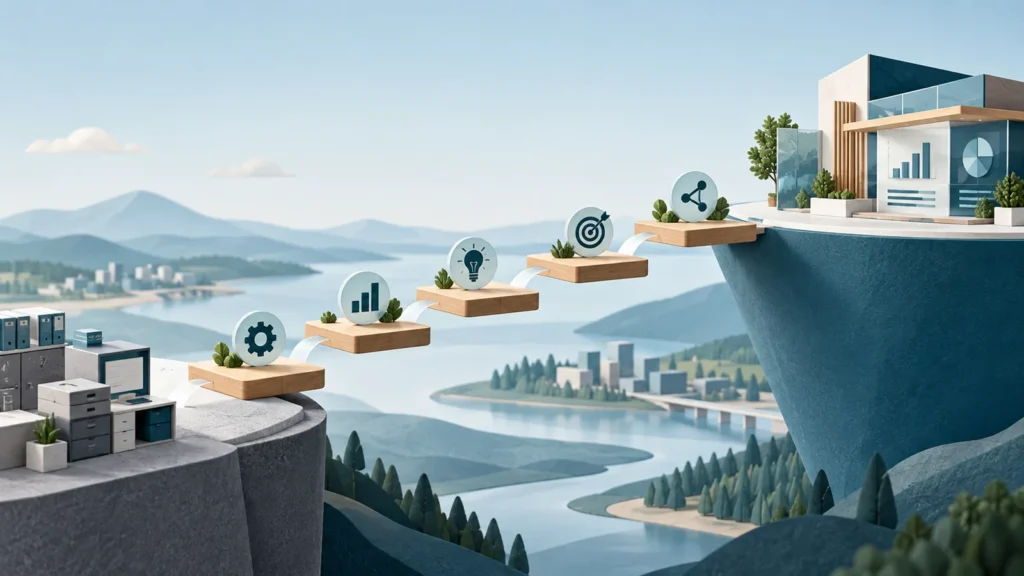 Digital roadmap med prioriterede initiativer og tydelige milepæle